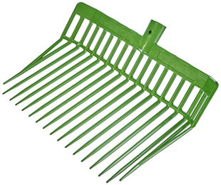 Kerbl Dunggabel Premium grün ohne Stiel mit 17 Zinken – Bild 1 von 4