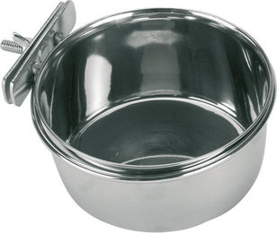 Kerbl Edelstahlnapf 600 ml mit Schraubbefestigung für Vögel - 600 ml – Bild 1 von 2