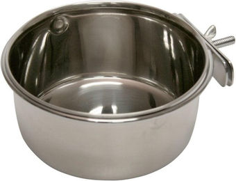 Kerbl Edelstahlnapf mit Schraubbefestigung - 600 ml – Bild 1 von 4