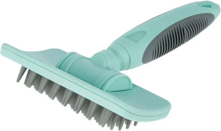 Produktbild von Kerbl Fellbürste Massagebürste türkis / grau 80055, (1-tlg)