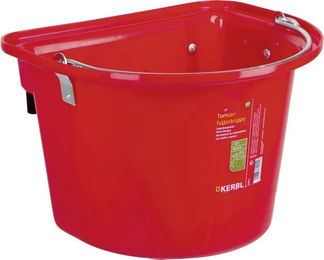 Produktbild von Kerbl Futterkrippe rot mit Einhängebügel und Tragegriff - 12 l