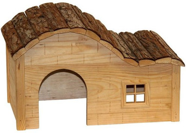 Produktbild von Kerbl Häuschen Welle Nature Nagerhaus aus Holz