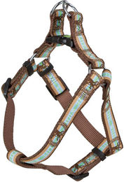 Kerbl Hunde-Geschirr Wild Life 25-45 cm braun/türkis – Bild 1 von 3