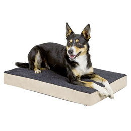 Kerbl Hundematratze Memory-Foam Beige/Anthrazit 115x75x8 cm – Bild 1 von 5