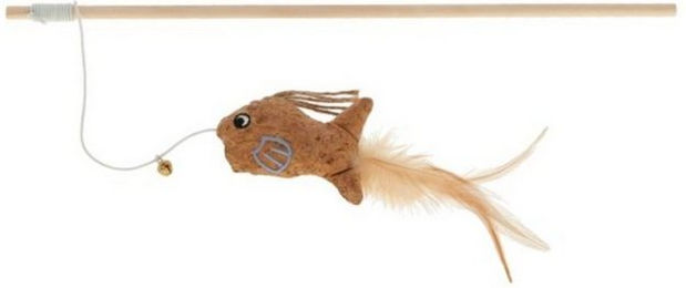 Produktbild von Kerbl Katzenangel Katzenspielangel Korki 40 cm braun 81674 (1 Stück)