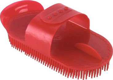 Kerbl Kunststoffnadelstriegel rot – Bild 1 von 3