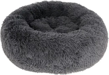 Produktbild von Kerbl Kuschelbett Fluffy Ø 76 cm grau - 1 Stk.