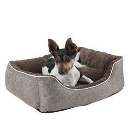 Produktbild von Kerbl Kuschelbett Samuel 50x40 cm grau/dunkelgrau