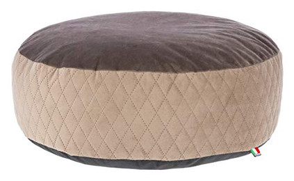 Produktbild von Kerbl Liegekissen Pouf Ø 60x18 cm taupe/braun