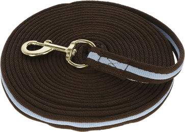 Kerbl Longierleine Softlonge braun/hellblau 8 m - 8 m – Bild 1 von 2