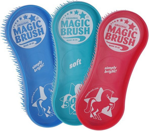 Produktbild von Kerbl MagicBrush Pferdebürsten-Set Corn Flowers
