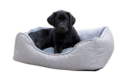 Kerbl Pet Kuschelbett Marie grau 61x48 cm – Bild 1 von 8