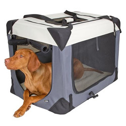 Produktbild von Kerbl Pet Transportbox Journey 81x58x58 cm grau/beige