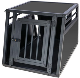 Produktbild von Kerbl Pet Transportbox Vacation aus Alu, graphite - L 77 x B 55 x H 50 cm
