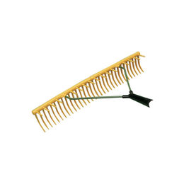 Kerbl Rasenrechen ohne Stiel gelb 64 cm mit 32/16 Zinken - 1 Stk. – Bild 1 von 2