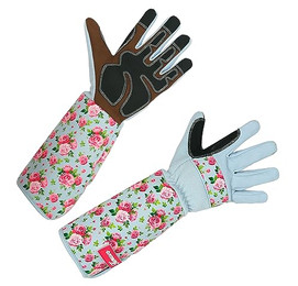 Produktbild von Kerbl Rosenhandschuh Größe 8/M Rose Garden hellblau