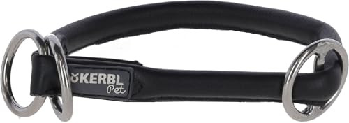Produktbild von Kerbl Rundleder-Hundehalsband Roma mit Stopper - 60 cm