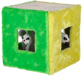 Produktbild von Kerbl Sisalspielzeug Würfel mit Plüschmaus - 1 Stk.