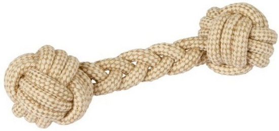 Produktbild von Kerbl Spielknochen Hantel aus Jute und Baumwolle