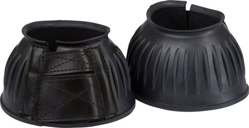 Produktbild von Kerbl Springglocken Gummi, paarweise Klettverschluss, schwarz, Gr. XFull