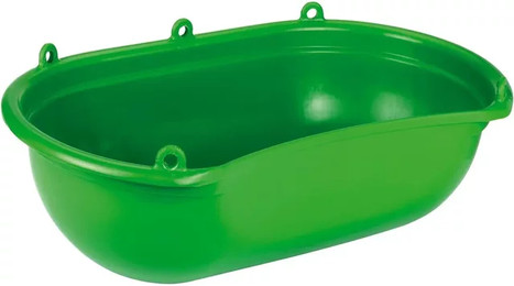 Produktbild von Kerbl Streuwanne mit Mulde aus grünem Kunststoff - 20 l