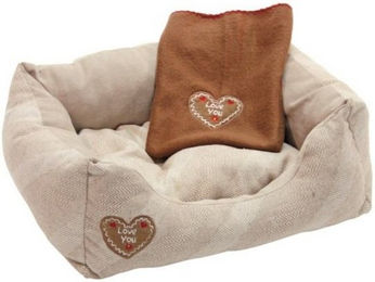 Produktbild von Kerbl Tierbett Kuschelbett Love You 61 x 48 cm