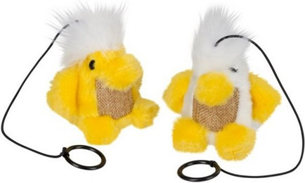 Produktbild von Kerbl Tierkuscheltier Vogel Chico 9 cm gelb/weiß