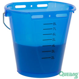 Kerbl Tränkeeimer blau transparent mit Skala - 8 l – Bild 1 von 6