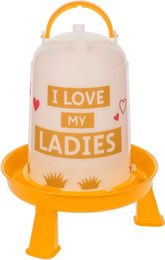 Kerbl Trinkautomat Kerbl Kunststoff-Tränke 5 l, mit Füßen, orange m. Motiv 70167 – Bild 1 von 4