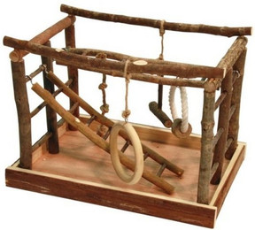 Produktbild von Kerbl Vogelspielplatz aus Naturholz und Baumwolle