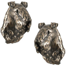 Kerry Blue Terrier Hängende Hundestatue braun – Bild 1 von 7