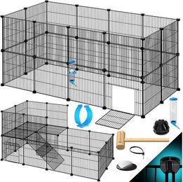 KESSER Freigehege Gittergehege für Kaninchen aus Metallgitter XXL – Bild 1 von 5