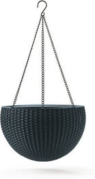 Produktbild von KETER Rattan hängenden Blumentopf 8.6L