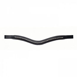 Produktbild von Kincade Curved Diamante Stirnriemen Full Size Schwarz - 1 Stk.