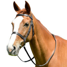 Kincade Klassische flache Jagdtrense mit Zügeln Full Black – Bild 1 von 2