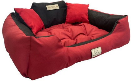 Produktbild von KingDog Hunde- und Katzenbett 3XL mit zwei Kissen