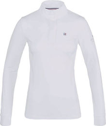 Produktbild von Kingsland Damen-Turniershirt "Classic" langarm weiß - XS