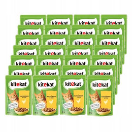 Produktbild von KITEKAT Portionsbeutel mit Huhn in Sauce Nassfutter für Katzen - 28 x 85 g