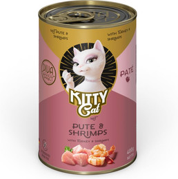 Produktbild von KITTY Cat Adult Pate Pute & Shrimps - 24 x 400 g