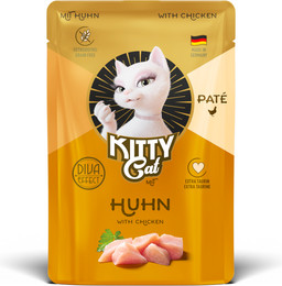 Produktbild von KITTY Cat Paté Huhn Nassfutter für Katzen - 6 x 85 g