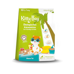 Produktbild von KittyBay Ökologische Katzenstreu Meow Tai Brauner Maniok - 3 x 10 l