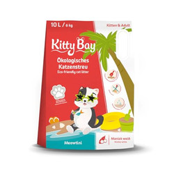 Produktbild von KittyBay Ökologische Katzenstreu Meowtini Weißer Maniok - 10 l