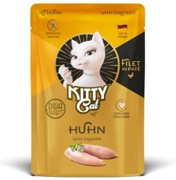 KittyCat Nassfutter Katze, Adult, Filet in Paté Huhn 6x85 g – Bild 1 von 3