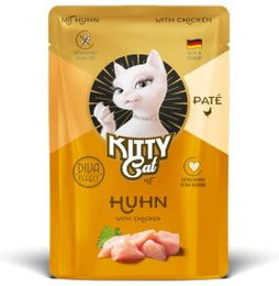 Produktbild von KittyCat Nassfutter Katze, Adult, Paté Huhn 6x85 g