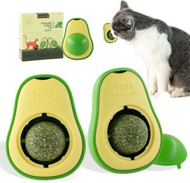 Produktbild von Kityhome Snackball Katzenminze-Ball-Set Avocadoform