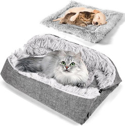 Produktbild von Kityhome Tierbett 2-in-1 flauschig und waschbar