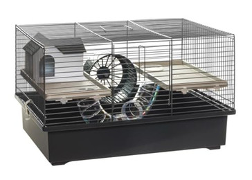 Produktbild von KK Kleintierkäfig Mäusekäfig Hamsterkäfig Nagerkäfig 49x32,5x29cm mit Zubehör
