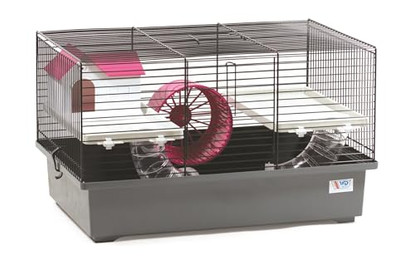 Produktbild von KK Kleintierkäfig Mäusekäfig Hamsterkäfig Nagerkäfig 49x32,5x29cm mit Zubehör
