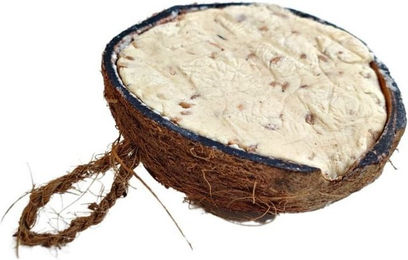 Produktbild von KLASEBO® Futterspender Wildvogelfutter 0.18kg Kokosnuss, Halbe