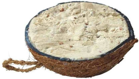 Produktbild von KLASEBO® Futterspender Wildvogelfutter Kokosnuss Erdnuss 1/2